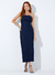 Vestido alça canelado evase myft - comprar online