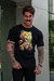 Camiseta masculina manga curta ted aplicação trinity