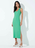 Vestido regata canelado midi sommer - comprar online