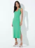 Vestido regata canelado midi sommer - comprar online