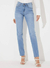 Calça jeans skinny lavagem clara sommer