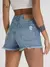 Shorts hot médio lavagem clara lady rock na internet