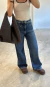 Calça jeans wide leg maxi asy lerrux - comprar online