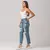 Calça jeans reta barra abertura e desfiado disparate - FASHION UP!