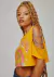 Cropped t-shirt correntes manga MYFT - comprar online