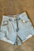 Shorts jeans lavagem clara destroyed gilan lerrux - comprar online