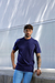 Camiseta masculina manga curta texturizada quadriculada m.artt - FASHION UP!