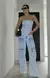 Calça jeans lavagem clara maxi cargo alcance - comprar online