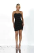 Vestido alça curto apliques strass na internet