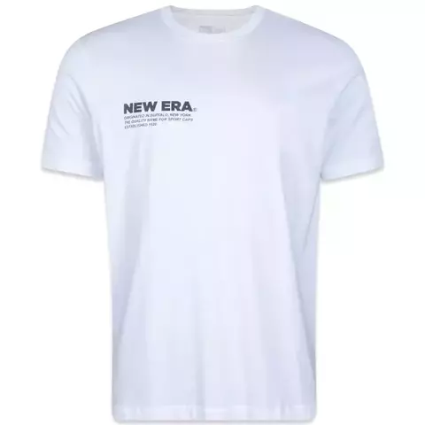 Camiseta masculina manga curta logo peito essentials new era - comprar online