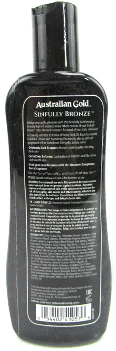 Locion Bronceador Sinfully Bronze 15x Australian Gold - comprar online