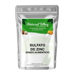 Sulfato de zinc Grado Alimenticio 100 Grs Natural whey
