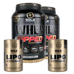 Combo Definicion 2 Whey Ripped + 2 Lipo Burn Gold Nutrition