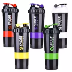 Shaker Spider Bottle 500 Ml Rompe Grumo Resorte Inoxidable - HEDGEHOG SUPLEMENTOS
