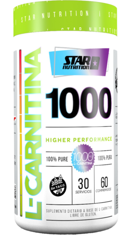 L Carnitina 1000 Star Nutrition 60 Tab Reduce La Grasa