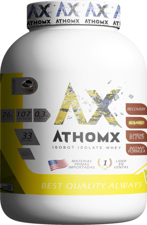 Whey Protein Isolate Athomx Isobot 1Kg Asimilación Rápida y Bajo en Carbohidratos