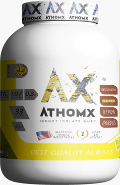 Whey Protein Isolate Athomx Isobot 1Kg Asimilación Rápida y Bajo en Carbohidratos - HEDGEHOG SUPLEMENTOS