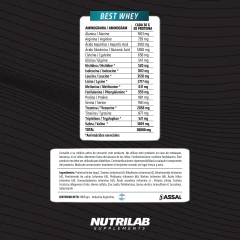 Best Whey 1 Kg Nutrilab Proteina De Suero De Mayor Performance - HEDGEHOG SUPLEMENTOS