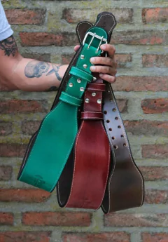 Cinto Lumbar De Cuero Para Fuerza Con Hebilla De Alta Calidad Para Gimnasio - comprar online