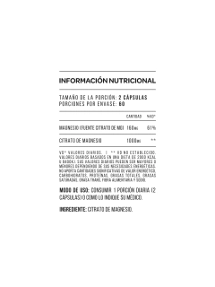 Citrato De Magnesio 60 Caps Star Nutrition Sin Tacc - comprar online