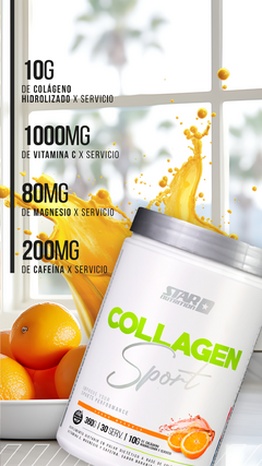 Collagen Sport Star Nutrition Magnesio Vitamina C Cafeina - HEDGEHOG SUPLEMENTOS