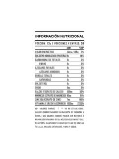 Collagen Plus Star Nutrition Magnesio Calcio Zinc Vitamina C Limón - HEDGEHOG SUPLEMENTOS