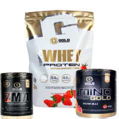 Combo Crecimiento Gold Nutrition Whey Protein 2Lbs + Amino Gold 20 Serv + Zma 30 Serv - comprar online