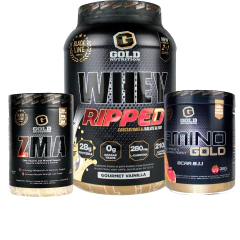 Combo Tonificador Gold Nutrition Whey Ripped 2 Lbs + Zma 30 Serv + Amino Gold 20 Serv - comprar online