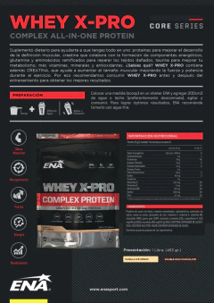 Whey X Pro 1 lbs Ena Proteína Creatina Taurina Antioxidante en internet