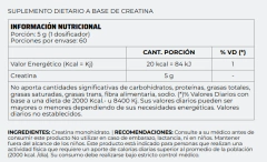 Creatina 100% Pura Micronizada 60 Serv Nutremax Sin Tacc - HEDGEHOG SUPLEMENTOS