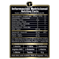 Imagen de Amino Gold 8.1.1 40 Servicios Gold Nutrition Black Line Mayor Recuperación
