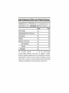 Arginina Gh Star Nutrition 150 Grs 100% Pura Grado Usp Farma - comprar online