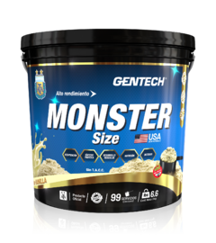 Proteína Gentech Monster Size 3 Kg Whey Protein 7900 Afa Sin Tacc - comprar online