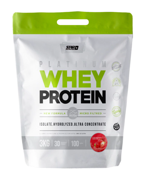 Platinum Whey Protein Star Nutrition 3kg Excelente Calidad