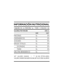 Creatina Micronizada 300 Grs / 60 Serv DOY PACK Mayor Fuerza Resistencia y Recuperación - comprar online