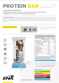 Ena Protein Bar Caja 16 Und 46g Barras De 15 Grs De Proteína - HEDGEHOG SUPLEMENTOS