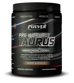 Pre-workout Amino Taurus 400 Gr Pulver Arginina Taurina Sin Tacc
