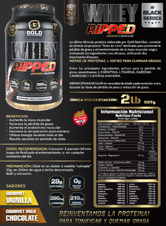 Imagen de Combo Definicion Whey Ripped + Lipo Burn Gold Nutrition