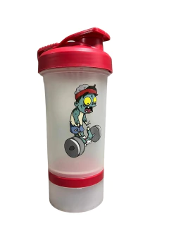 Vaso Shaker Flip 500 Ml Mezclador Proteinas 2 En 1 Con Scoop en internet