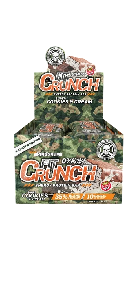 Barras De Proteina Fit Cruch Generation Fit 10 Unid Sin Tacc