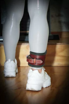 Tobilleras Cuero Para Polea Con Hebilla De Alta Calidad Para Gimnasio