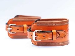 Tobilleras Cuero Para Polea Con Hebilla De Alta Calidad Para Gimnasio - comprar online