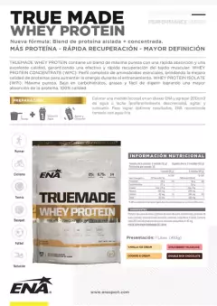 True Made 1 Lb (453 Grs) Ena Whey Protein Concentr + Isolada en internet