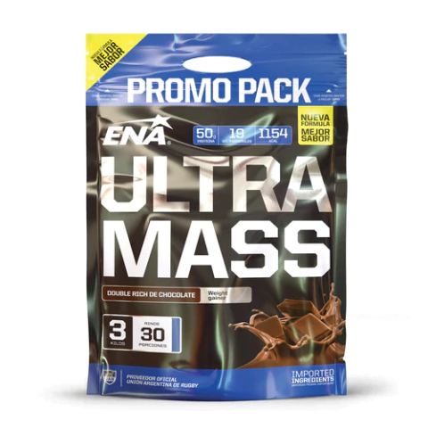 Ultra Mass 3 Kg Ena Sport Ganador De Peso Premium
