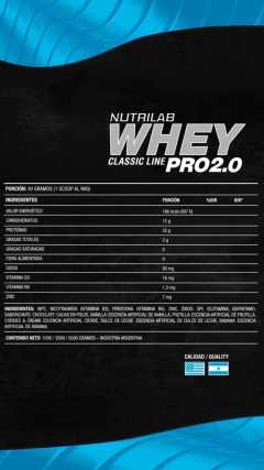Whey Pro 2.0 Classic Line 5 Kg Nutrilab Proteina Concentrada en internet