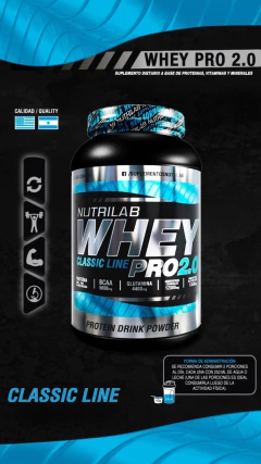 Whey Pro 2.0 Classic Line 5 Kg Nutrilab Proteina Concentrada - HEDGEHOG SUPLEMENTOS