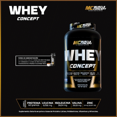 Whey Protein 1 Kg Muscle Concept Proteina Con Vitaminas Y minerales - comprar online