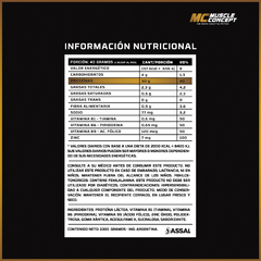 Whey Protein 1 Kg Muscle Concept Proteina Con Vitaminas Y minerales en internet