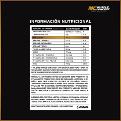 Whey Protein 1 Kg Muscle Concept Proteina Con Vitaminas Y minerales en internet