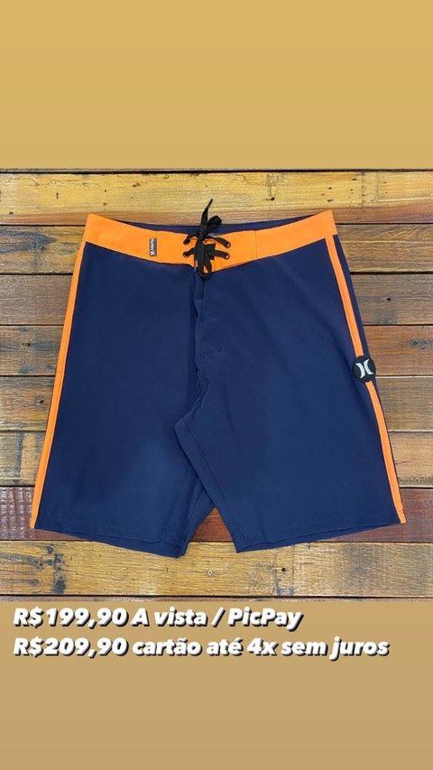 Bermuda Água Hurley Azul